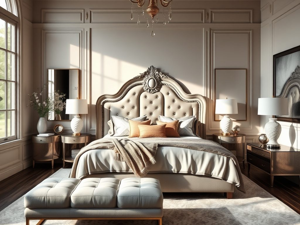 Styl modern classic w sypialni: jak połączyć klasyczną elegancję z nowoczesną funkcjonalnością krok po kroku